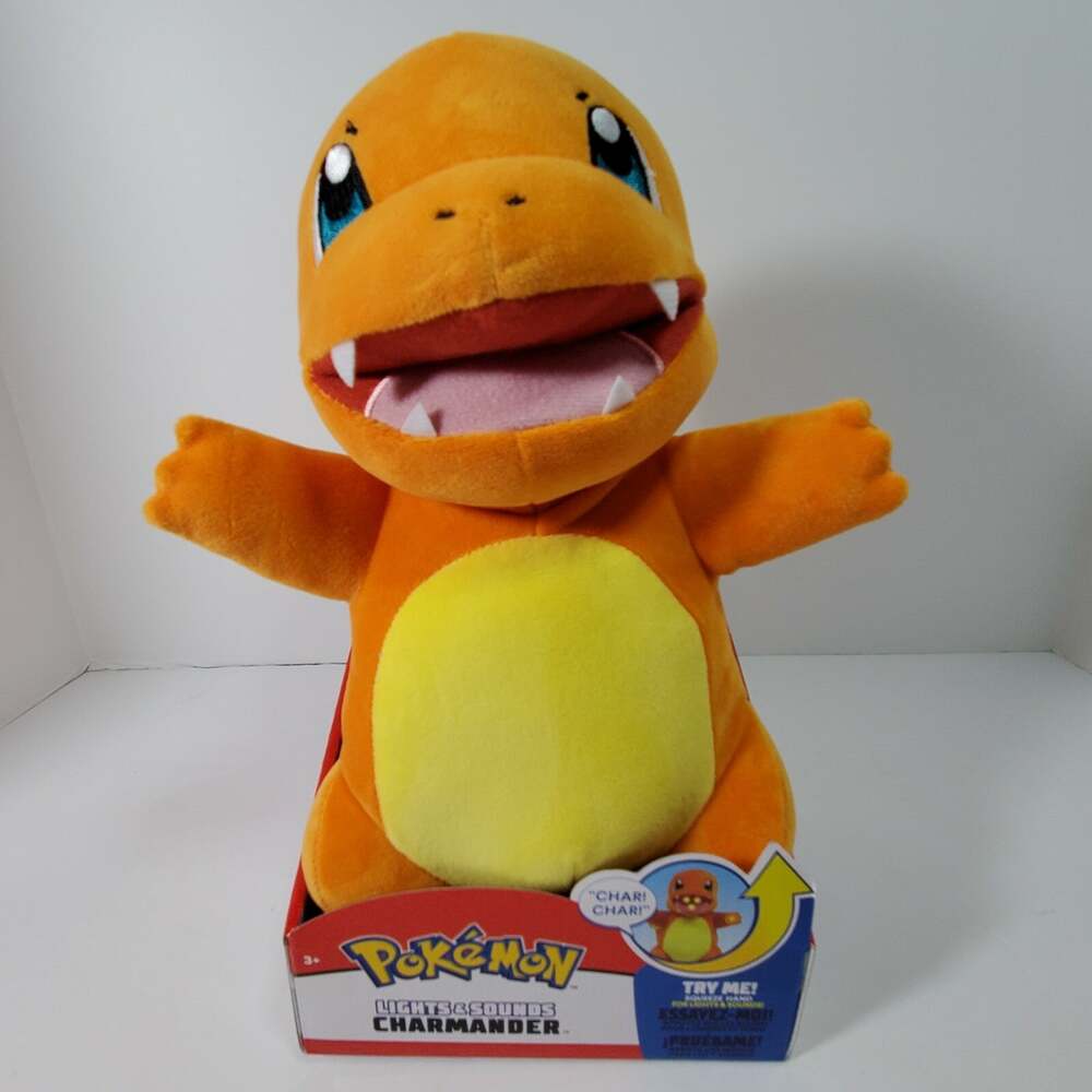 Pokemon Charmander Interactive Plush with Lights and Sounds 10" Flame Tail READ